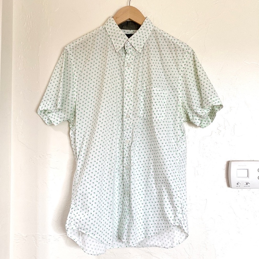 J Crew Short Sleeve Button Down Sz M